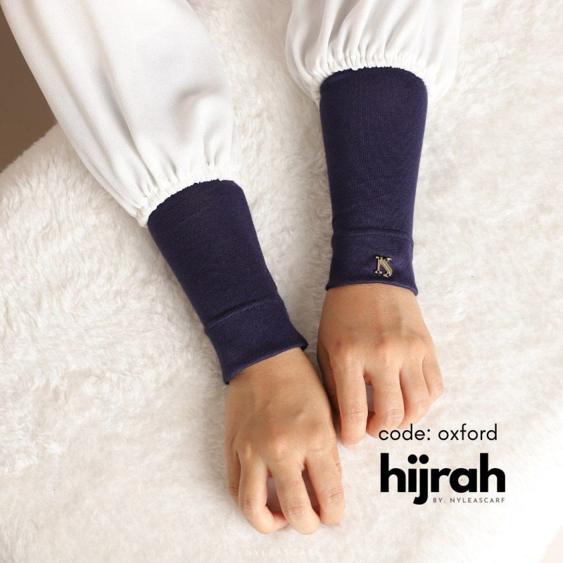 Hijrah Handsock In Oxford - Premium Non-Slip Breathable Cotton for Muslimah.