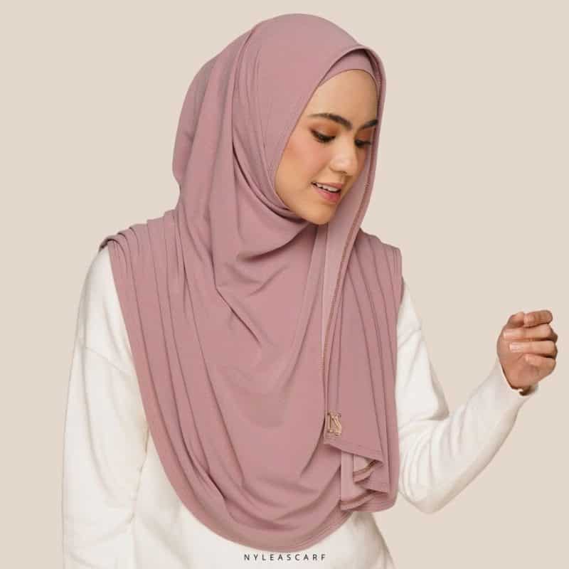 Nyleascarf Melur Express With Inner In Dusty Rose
