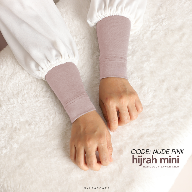 (PRE ORDER) Hijrah Handsock Mini In Nude Pink